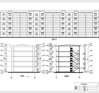 学生课程设计某五层砖混结构住宅楼建筑设计方案图