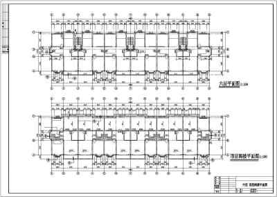 某多层住宅楼建筑设计CAD施工全套图