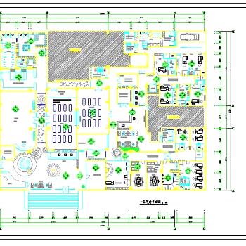 菩提瑜伽养生馆装修设计cad施工图3D模型