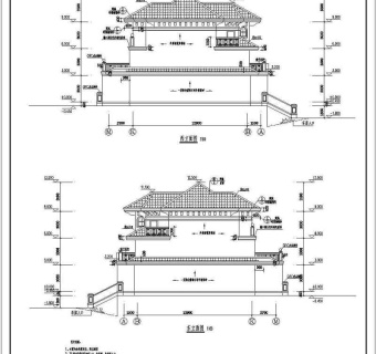 某地三层砌体结构连拼别墅建筑设计施工图
