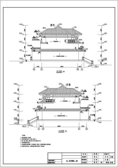 某地三层砌体结构连拼别墅建筑设计施工图