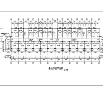 九龙园多层住宅楼建筑设计CAD施工图