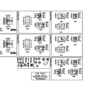 F型别墅建筑全套图