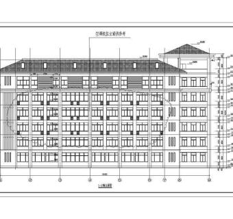 某地六层框架结构宿舍综合楼建筑施工图