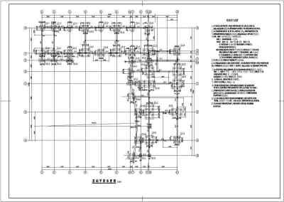 某地多层框架结构教学楼结构设计施工图