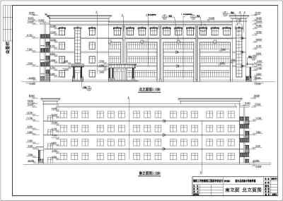 江苏某4层框架结构中学教学楼建筑方案图3D模型