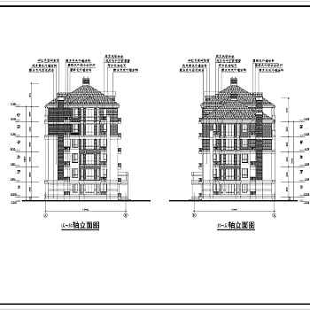 某地区六层框架结构住宅建筑方案图