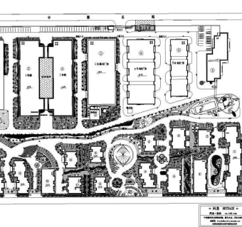 某别墅区绿化平面图
