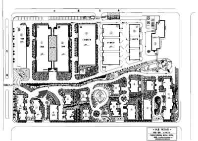 某别墅区绿化平面图