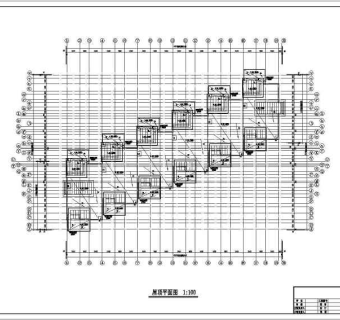 某地三层剪力墙结构连拼别墅建筑设计施工图