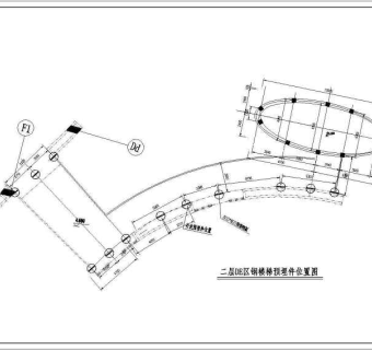各种类型钢结构复杂楼梯结构设计施工图
