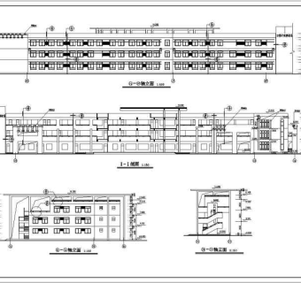 某3层框架结构教学楼建筑施工图纸