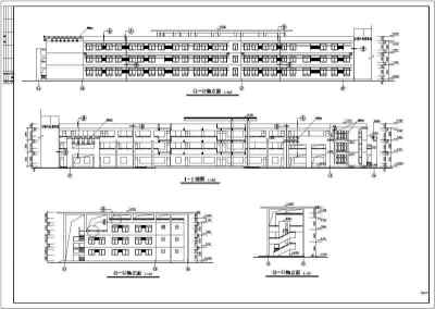 某3层框架结构教学楼建筑施工图纸