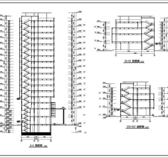 某高层高档办公建筑cad设计施工图纸
