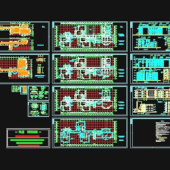 经典幼儿园施工图3D模型