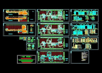 经典幼儿园施工图3D模型