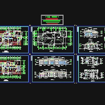 精品幼儿园施工图3D模型