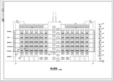 某框架结构消防大队办公楼建筑设计cad全套施工图