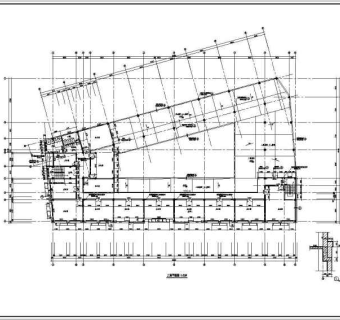 某市区菜市场办公楼设计cad全套建筑施工图