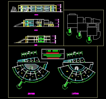 幼儿园平立剖面图