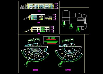 幼儿园平立剖面图