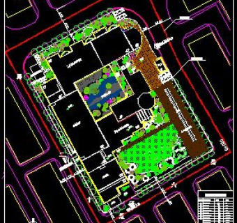 拆迁安置区幼儿园总图