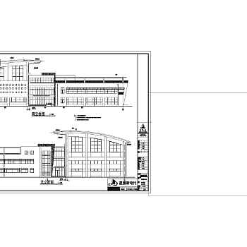 某外国语学校新校舍体育馆设计cad全套建施图