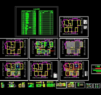 某室内家装施工图3D模型