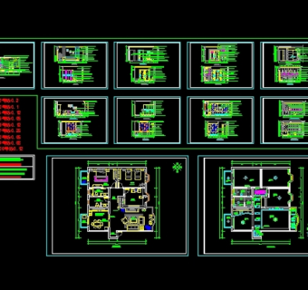 经典住宅装修施工图