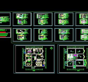 经典住宅装修施工图