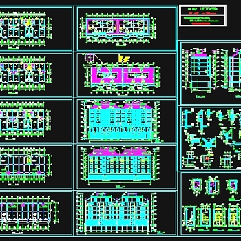 6层砖混结构商住楼设计3D模型