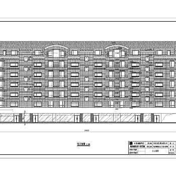 某地6层砖混结构商住楼建筑施工图3D模型