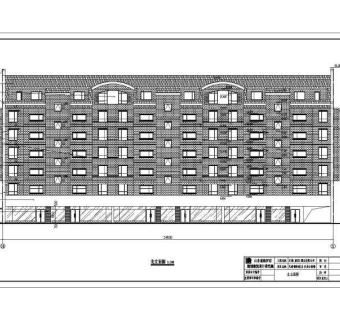 某地6层砖混结构商住楼建筑施工图3D模型