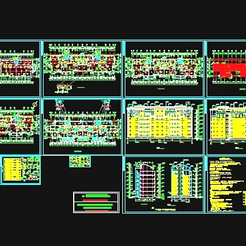 某商住楼全套建筑图3D模型