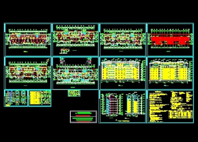 某商住楼全套建筑图3D模型