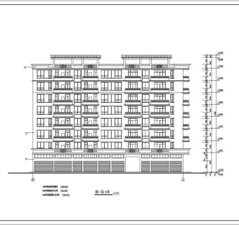 某地多层商住楼建筑设计施工图