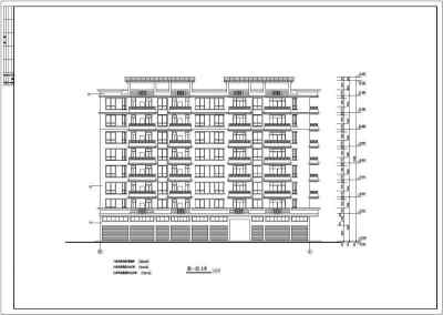 某地多层商住楼建筑设计施工图