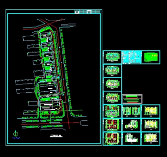 沿街商住楼建筑施工套图