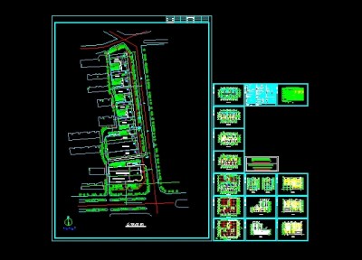 沿街商住楼建筑施工套图