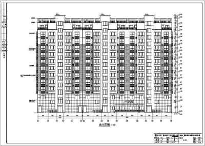 江苏某地十一层商住楼建筑设计施工图