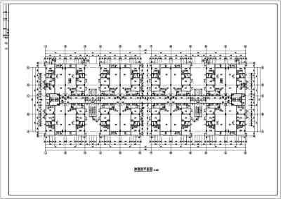 某地多层商住楼建筑设计平面图