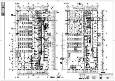 某地两层框架结构餐厅建筑设计施工图3D模型