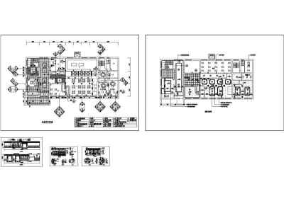 中式餐厅室内设计施工图CAD文件.dwg