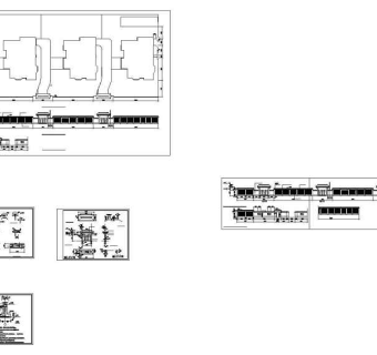 中式别墅大门围墙图纸