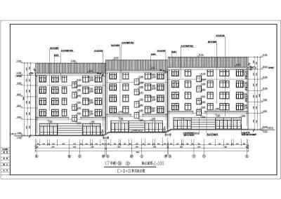 某小区多层住宅楼整套设计cad建施图
