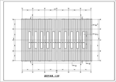 某轻钢单层车库设计cad建筑结构施工图3D模型