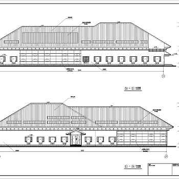 某地西山湖6层框架结构宾馆建筑施工图