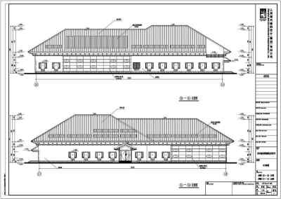 某地西山湖6层框架结构宾馆建筑施工图