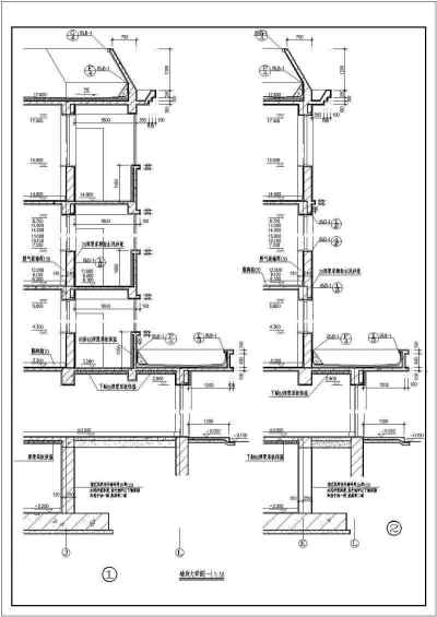 2栋多层住宅楼建筑设计cad施工图