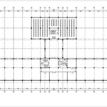 某地多层图书馆建筑平面方案设计图